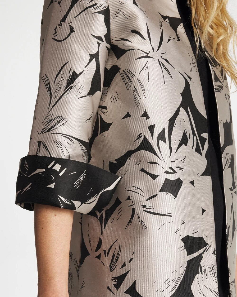 Travelers Collection Floral Jacquard Jacket