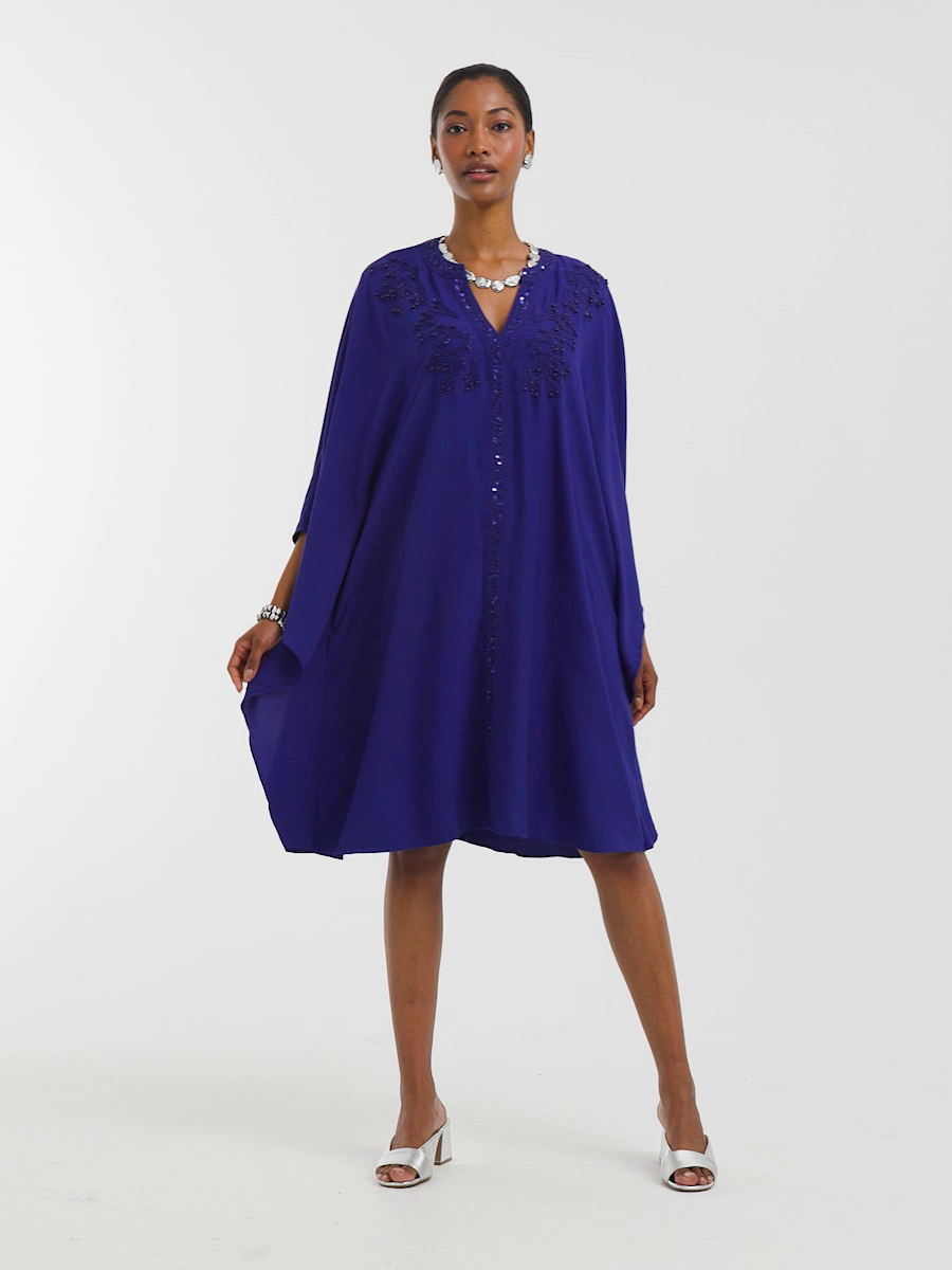 Embellished Kaftan Dress