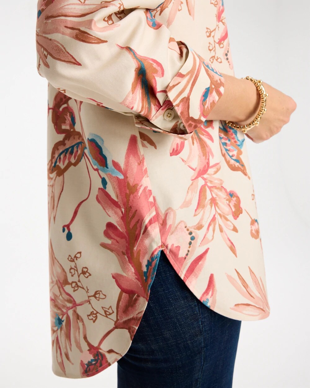 No Iron Stretch Desert Beauty Printed Tunic