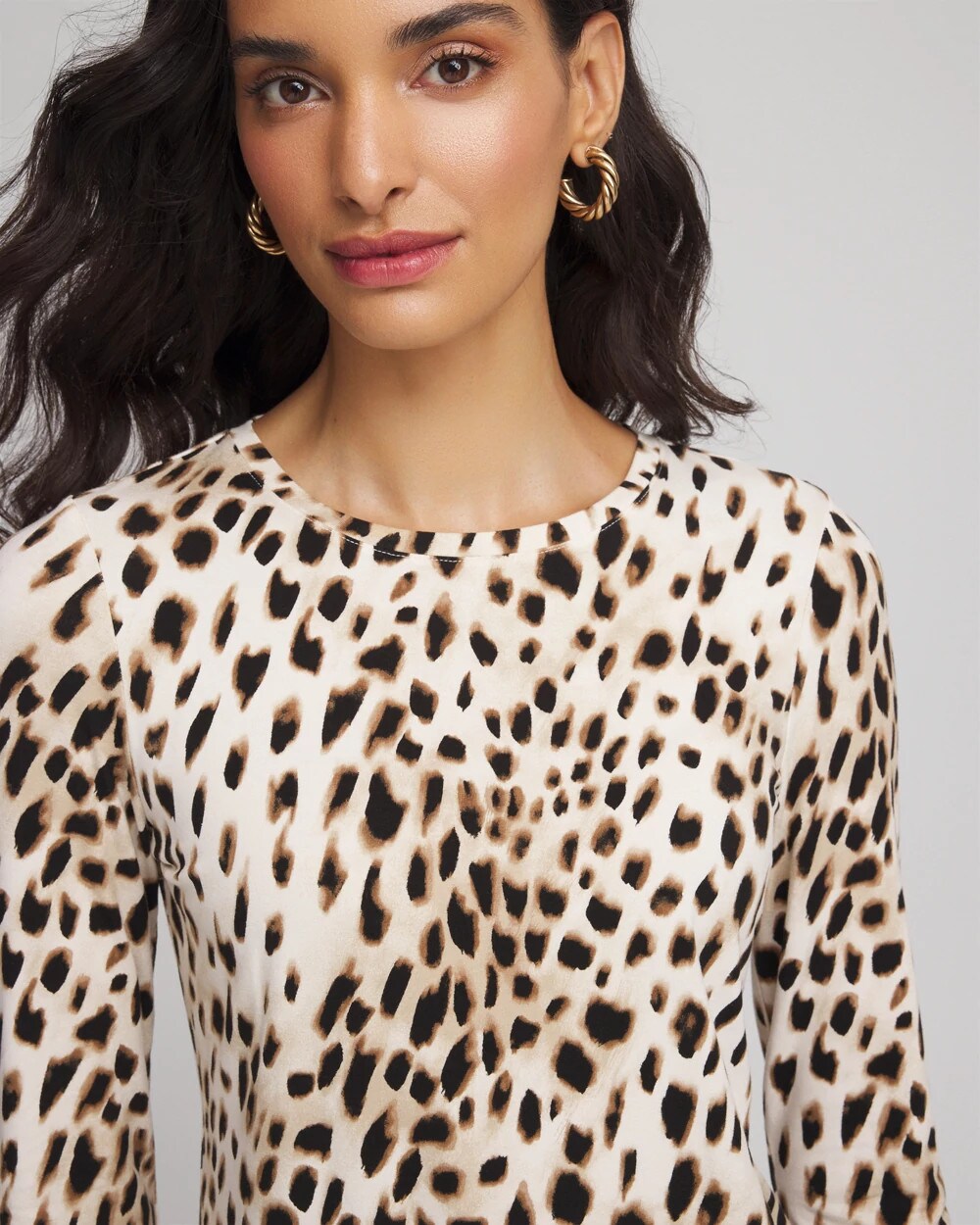 Animal Print Touch of Cool Layering Tee