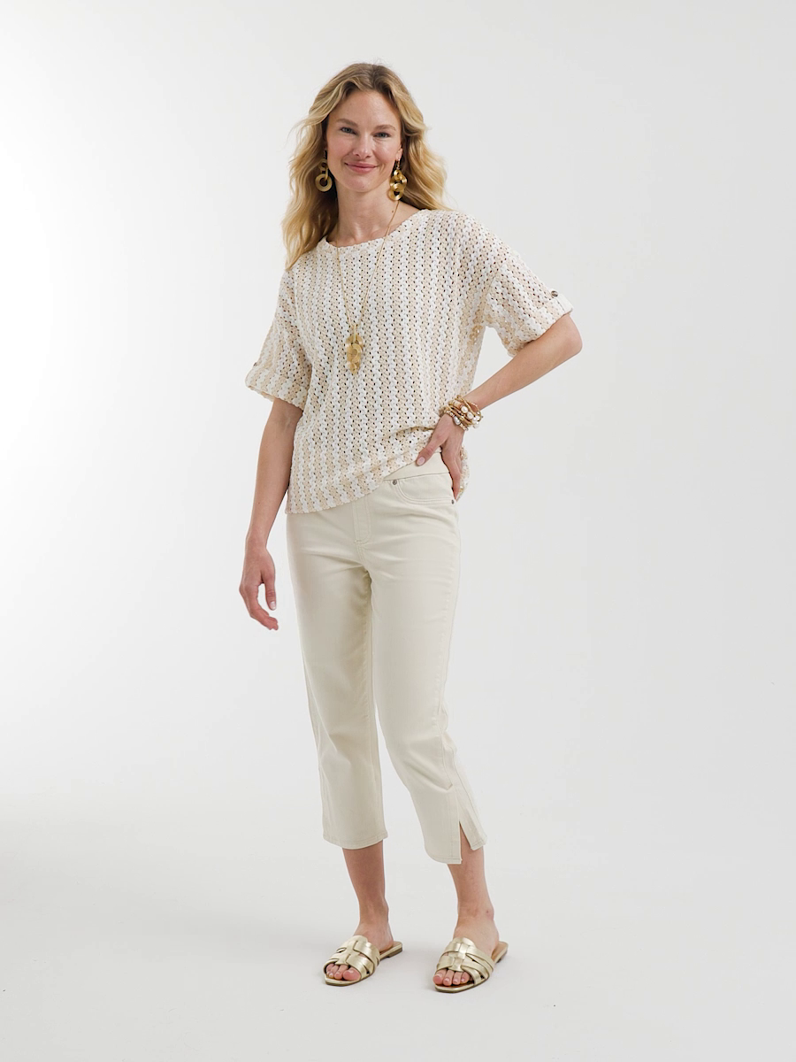 19 Pull-on Capri Jeans