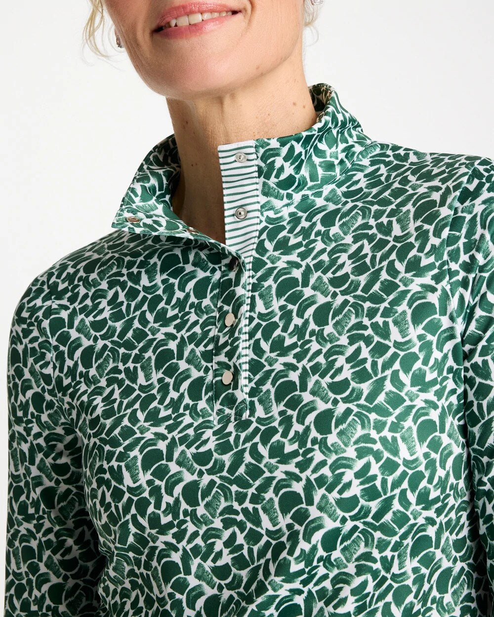Zenergy UPF Paint Snap Mockneck
