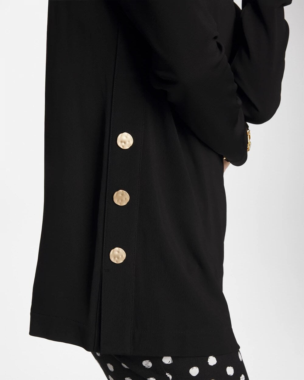 Matte Jersey Button Tunic