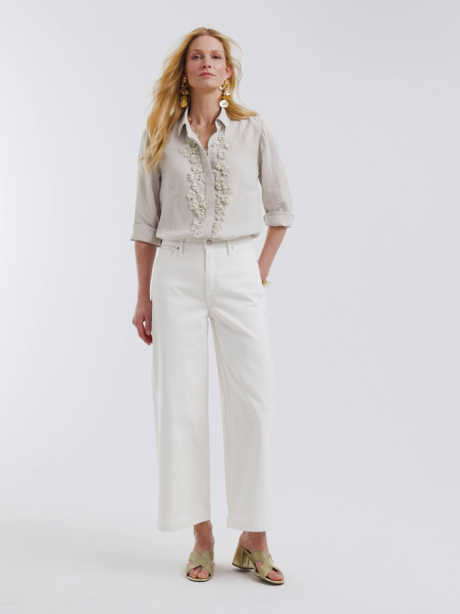 So Slimming High-Rise Wide Cropped Jeans