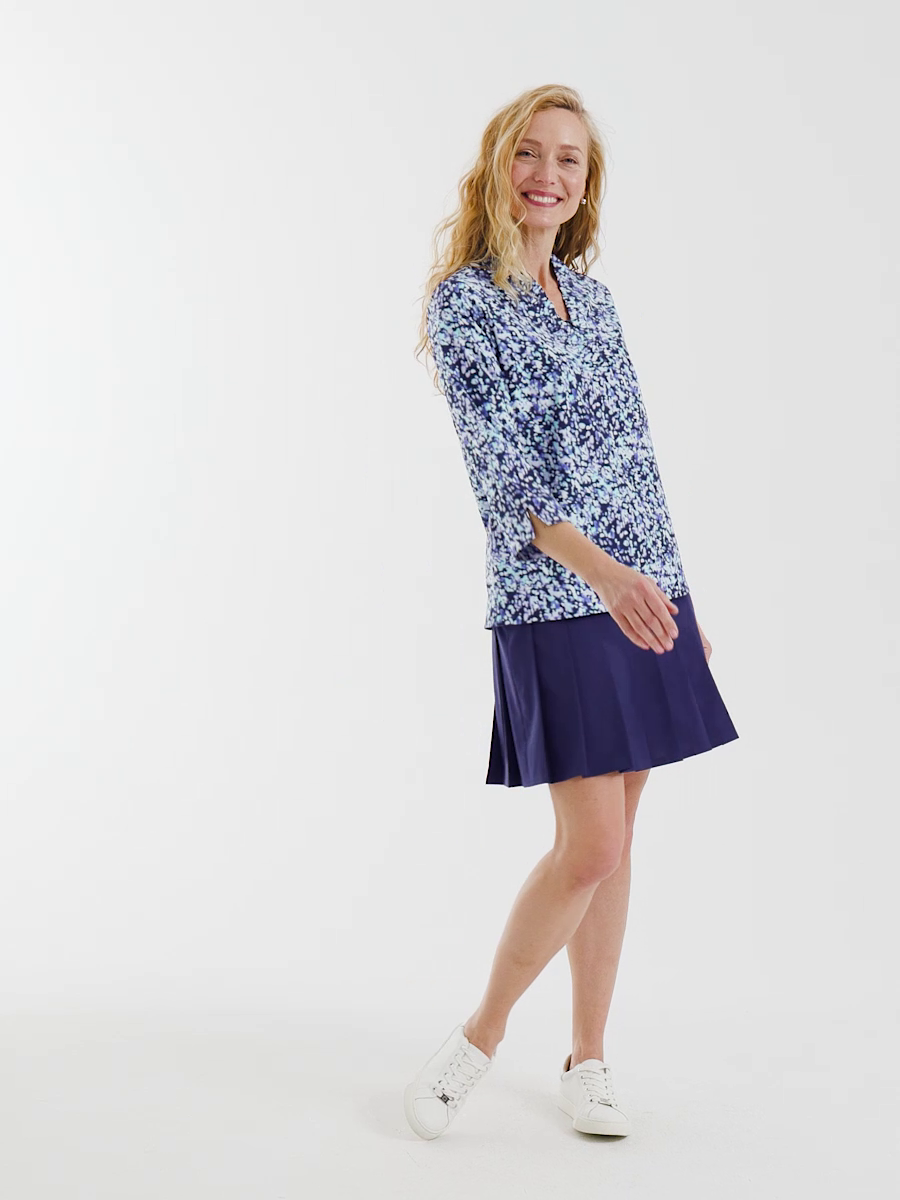 Zenergy UPF Ruffle Neck Top