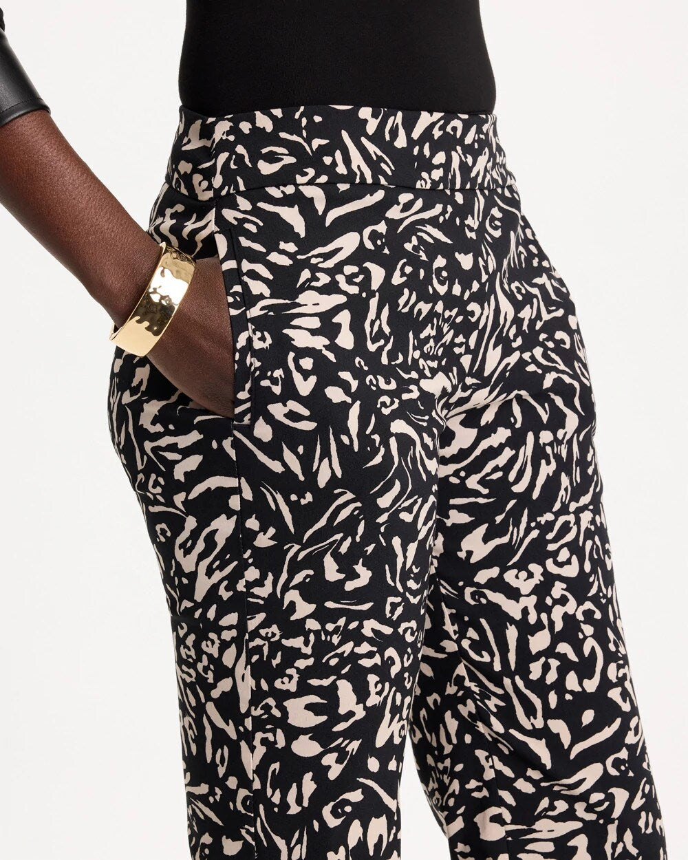 Floral Brigitte Straight Crop Pants