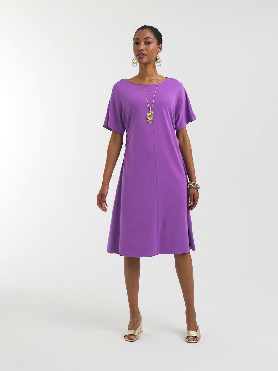Fit and Flare Cinched Waist Dress