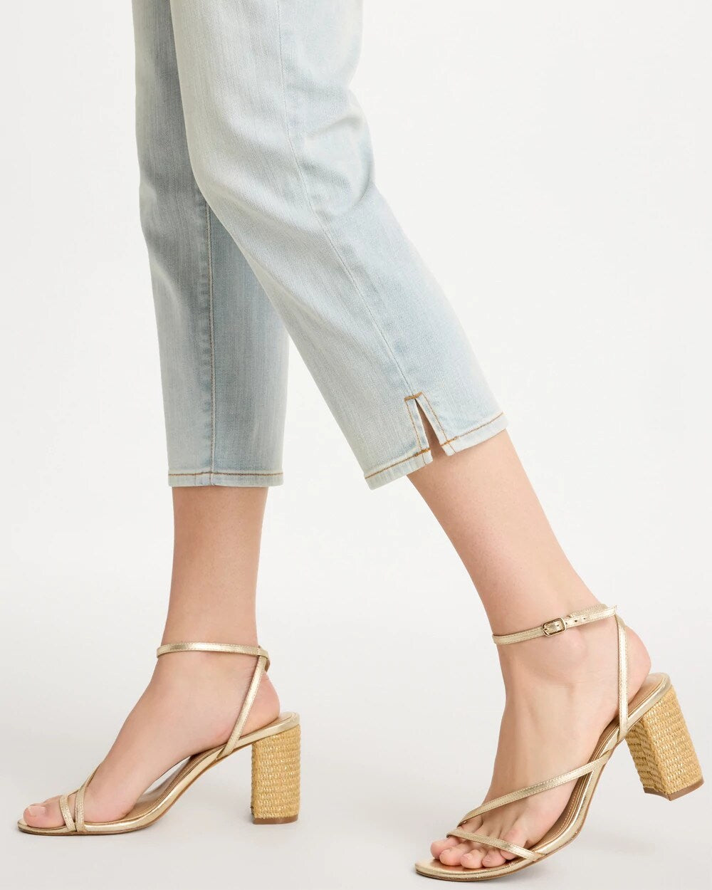 Girlfriend Slim Capri Jeans