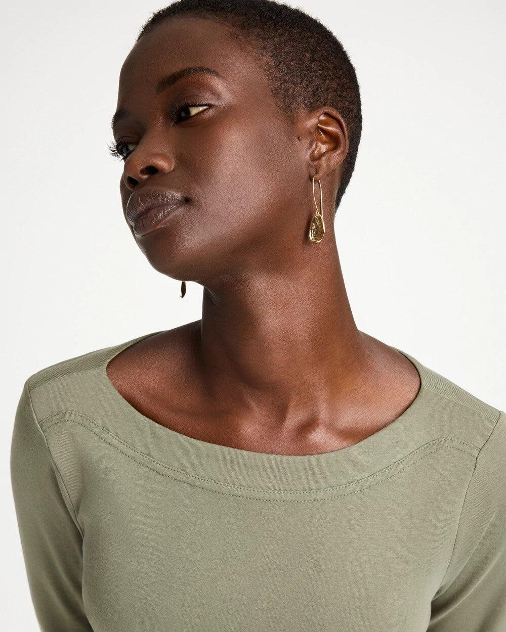 Pima Cotton Boatneck Tee