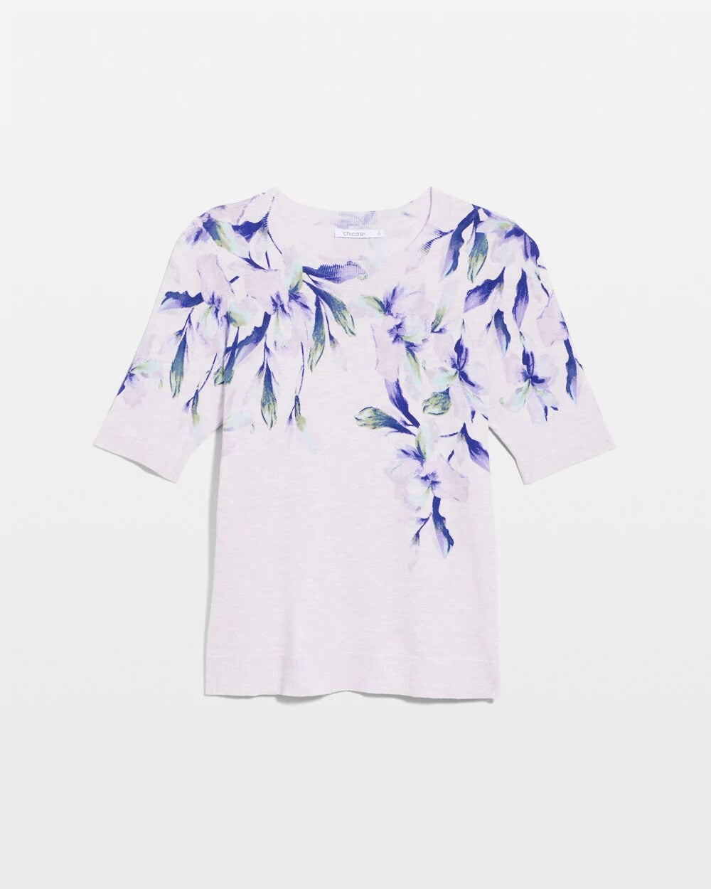 Ella Short-Sleeve Orchid Sweater