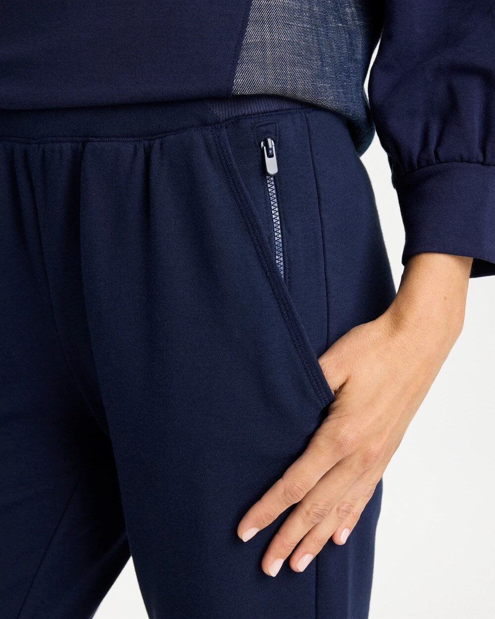 Zenergy French Terry Pull-On Ankle Pants
