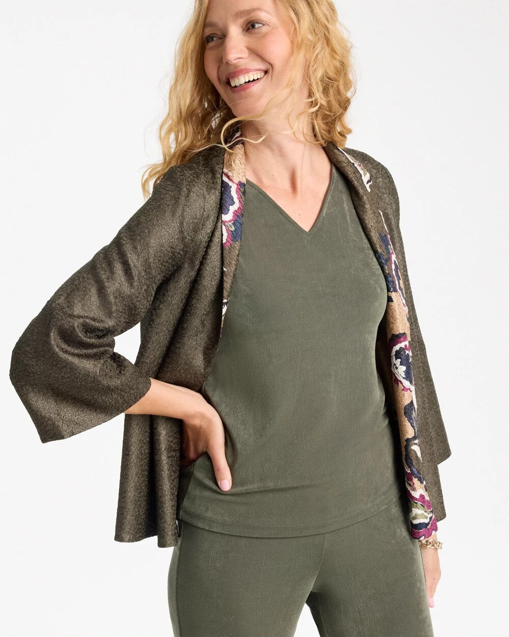 Travelers Collection Reversible Crushed Jacket