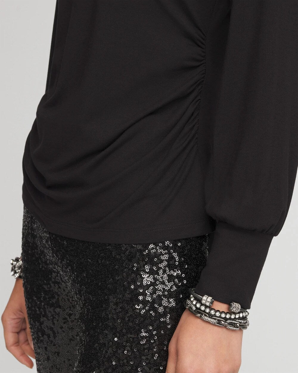 Touch of Cool Shirred Layering Tee
