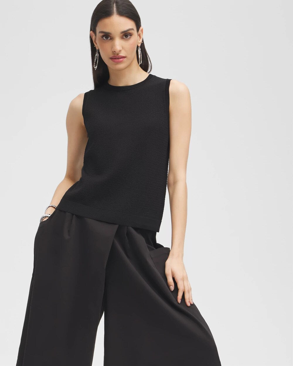 Black Label Fine Knit Top