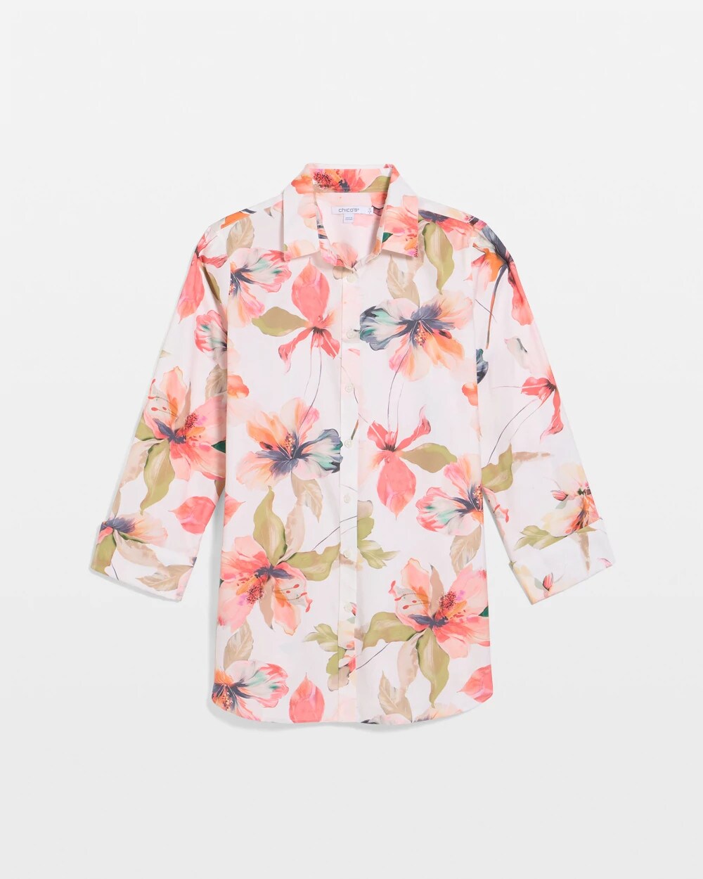No Iron Stretch Croix Collage Shirt