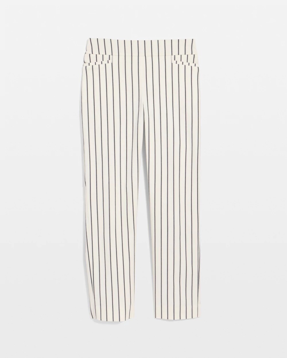 Pinstriped Brigitte Slim Ankle Pants
