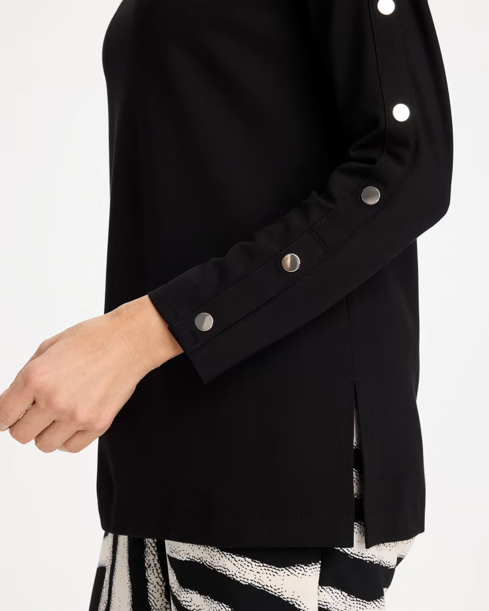 Ponte Button Sleeve Tunic