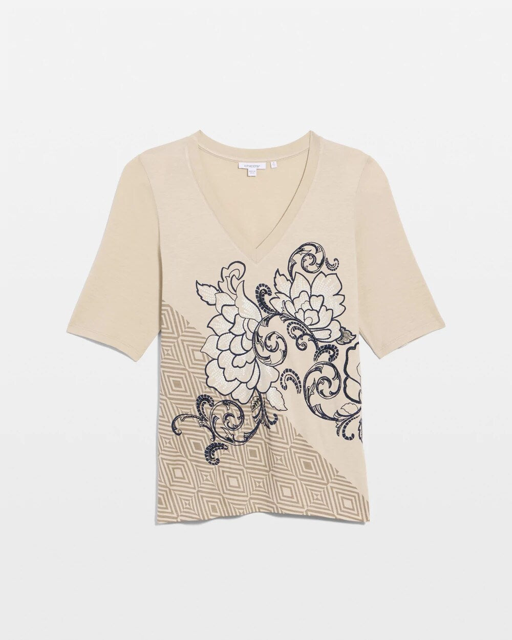 Knit Sequin Elbow Tee