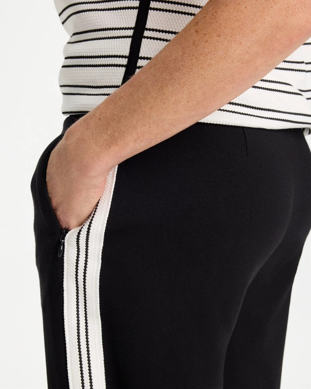 Zenergy French Terry Striped Crops
