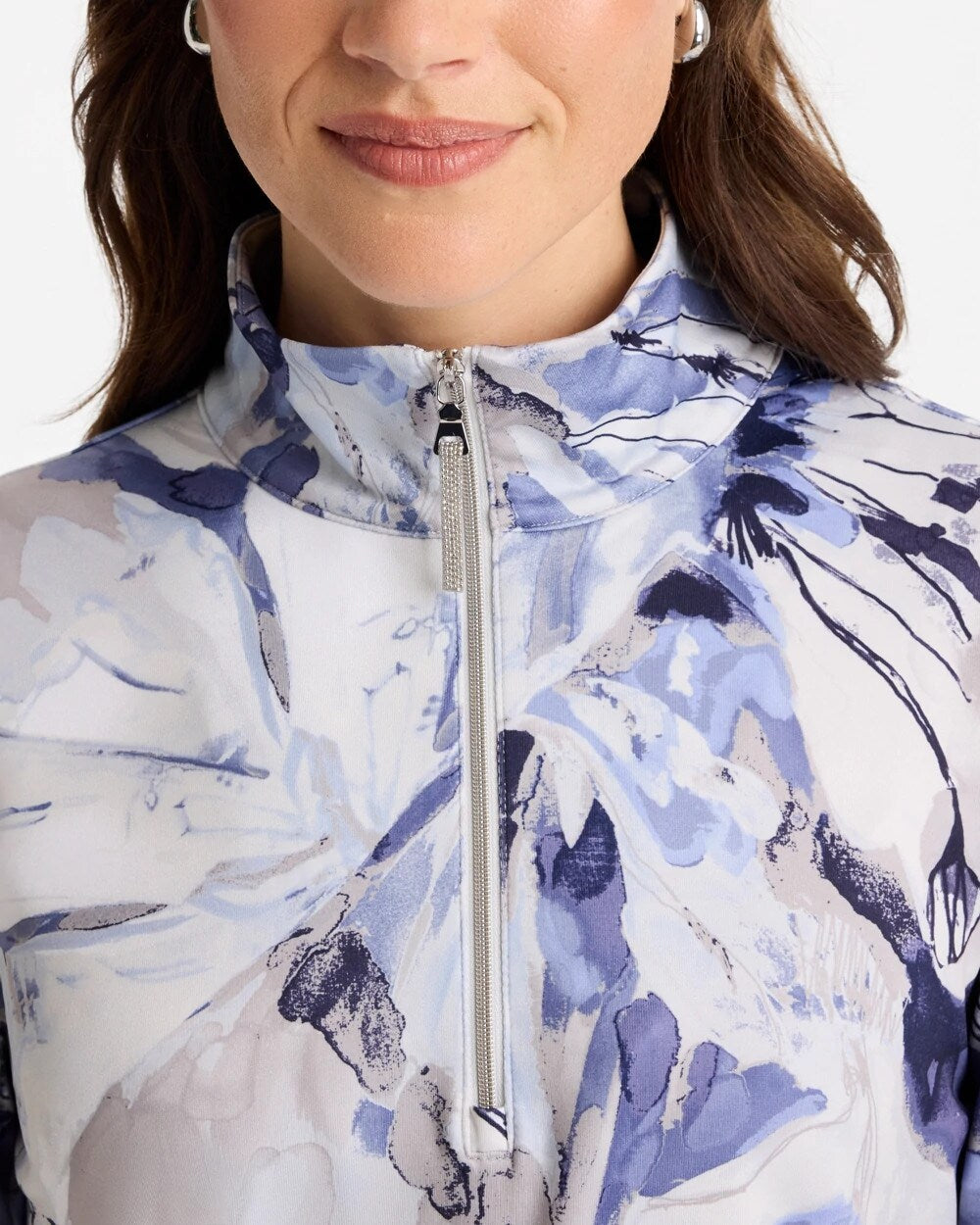 Zenergy UPF Botanic Half Zip Polo