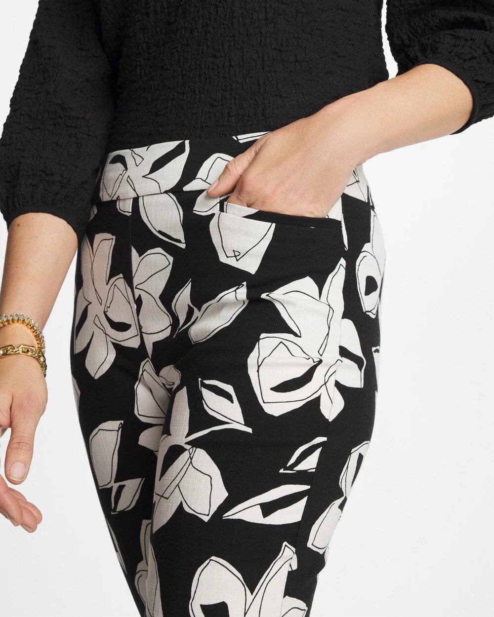 Blooms Brigitte Slim Pull-On Ankle Pants