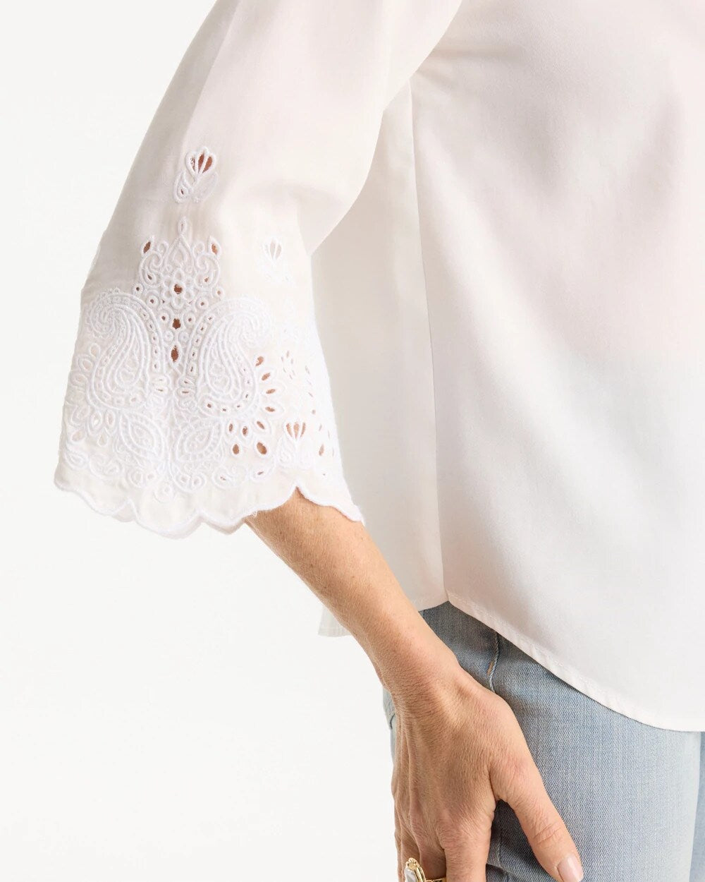Tencel Denim Eyelet Shirt
