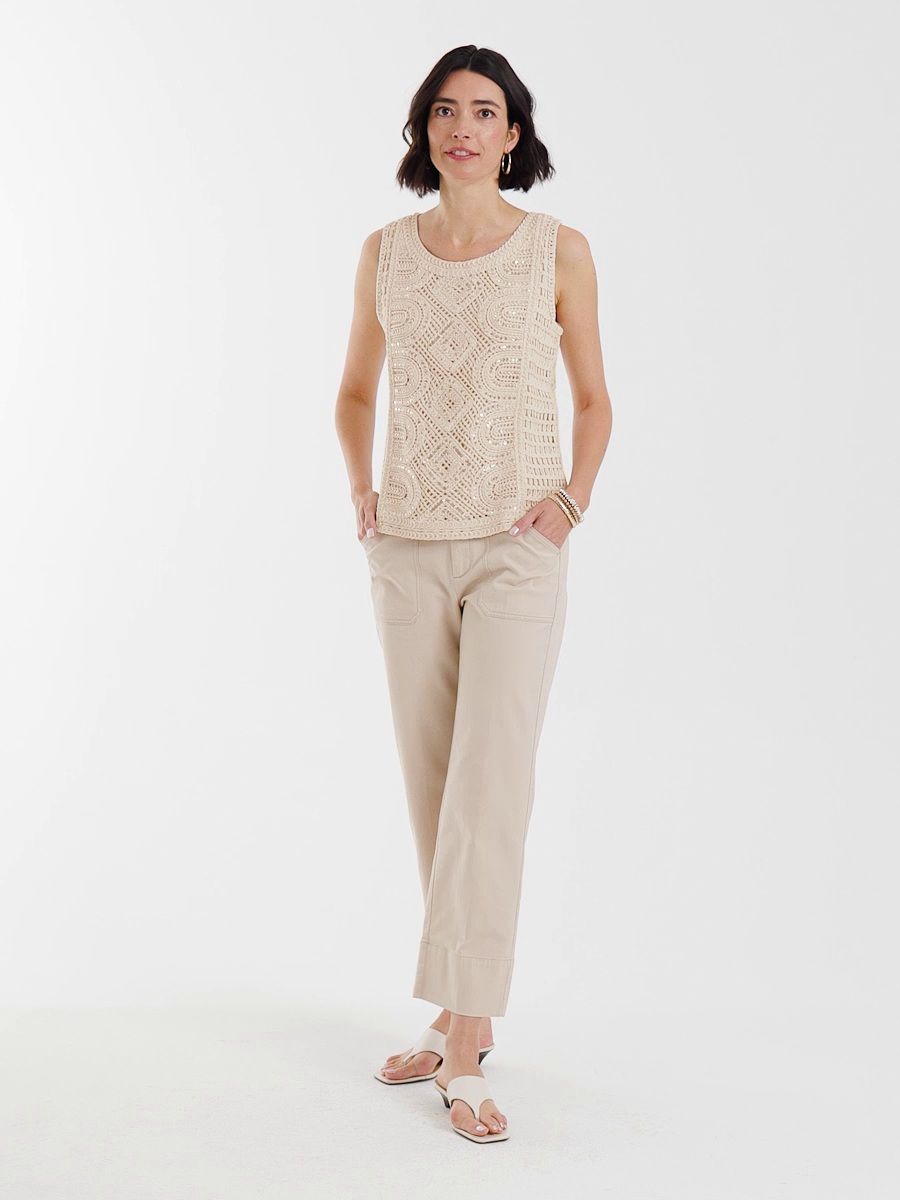 Crochet Sequin Tank