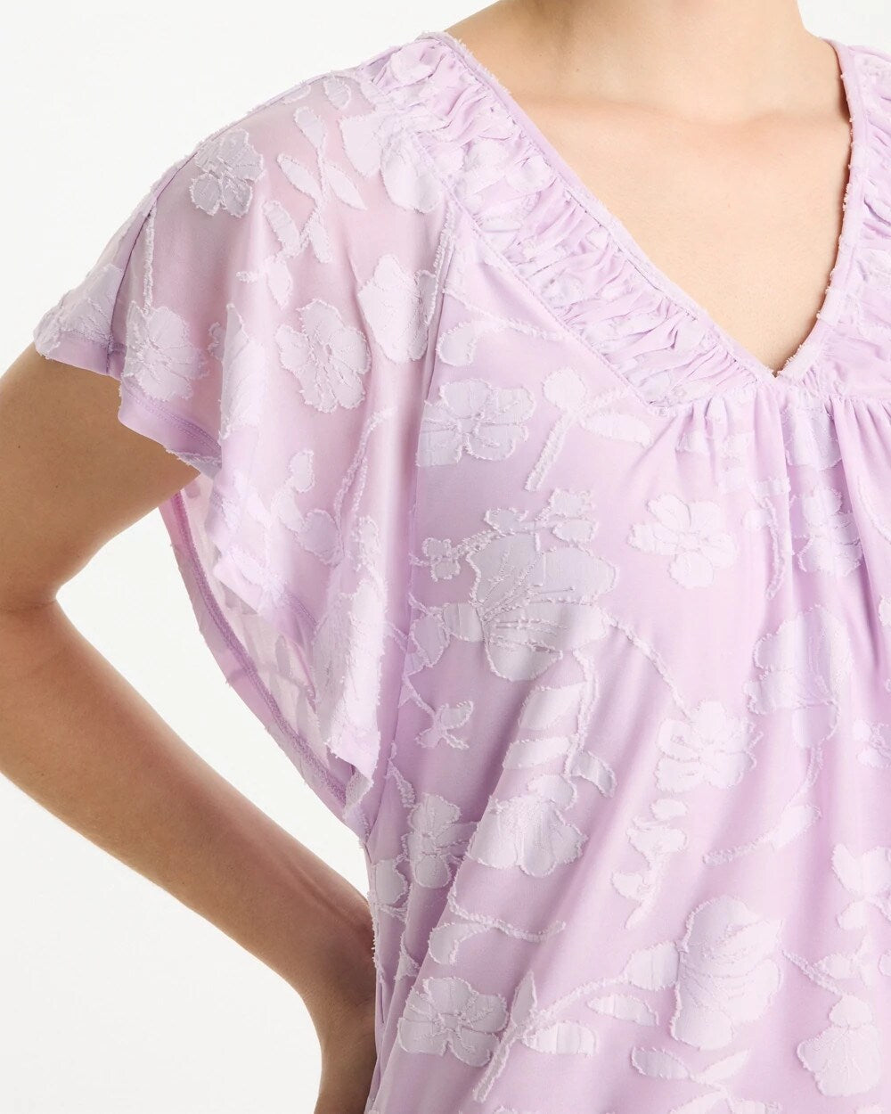 Burnout Floral Tee