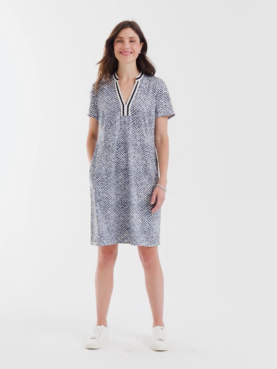 Zenergy UPF Crochet Contrast Trim Dress