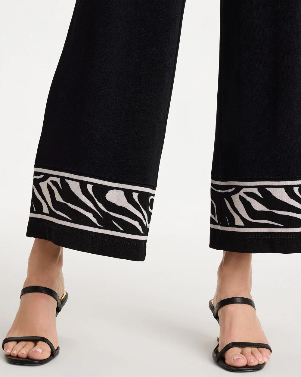 Travelers Abstract Zebra Cropped Pants