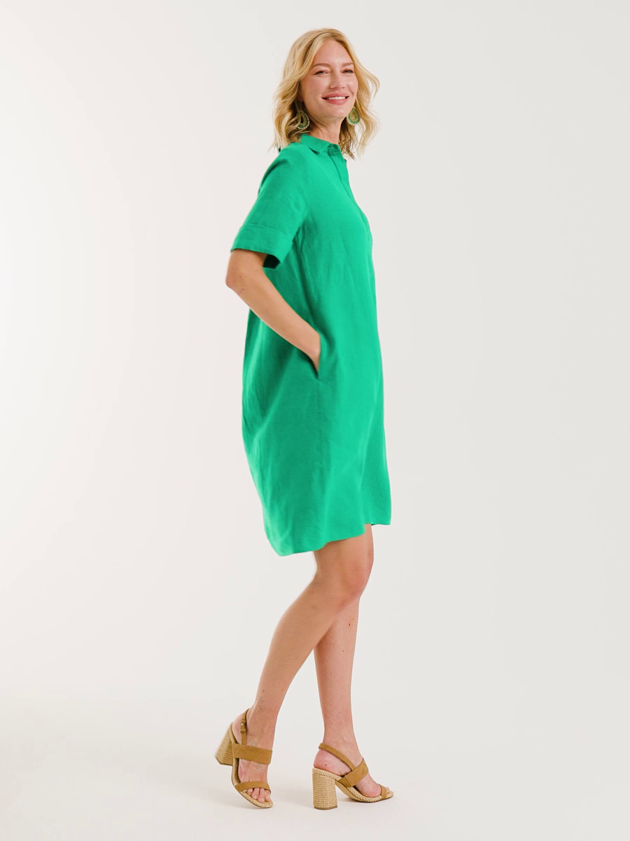 Linen Popover Dress