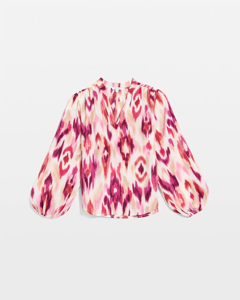 Crepe Sunset Long Sleeve Blouse