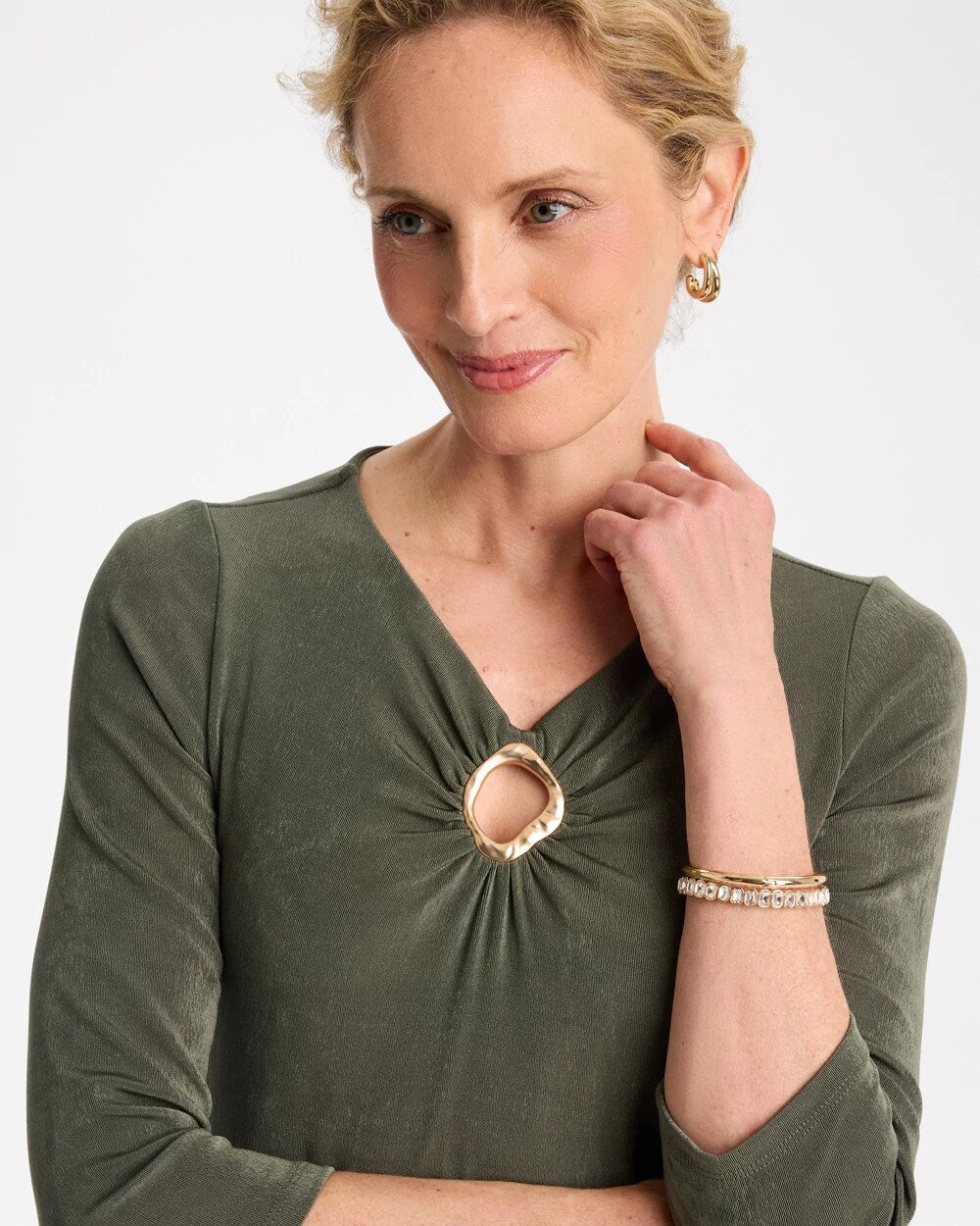 Travelers Hardware 3/4 Sleeve Dress