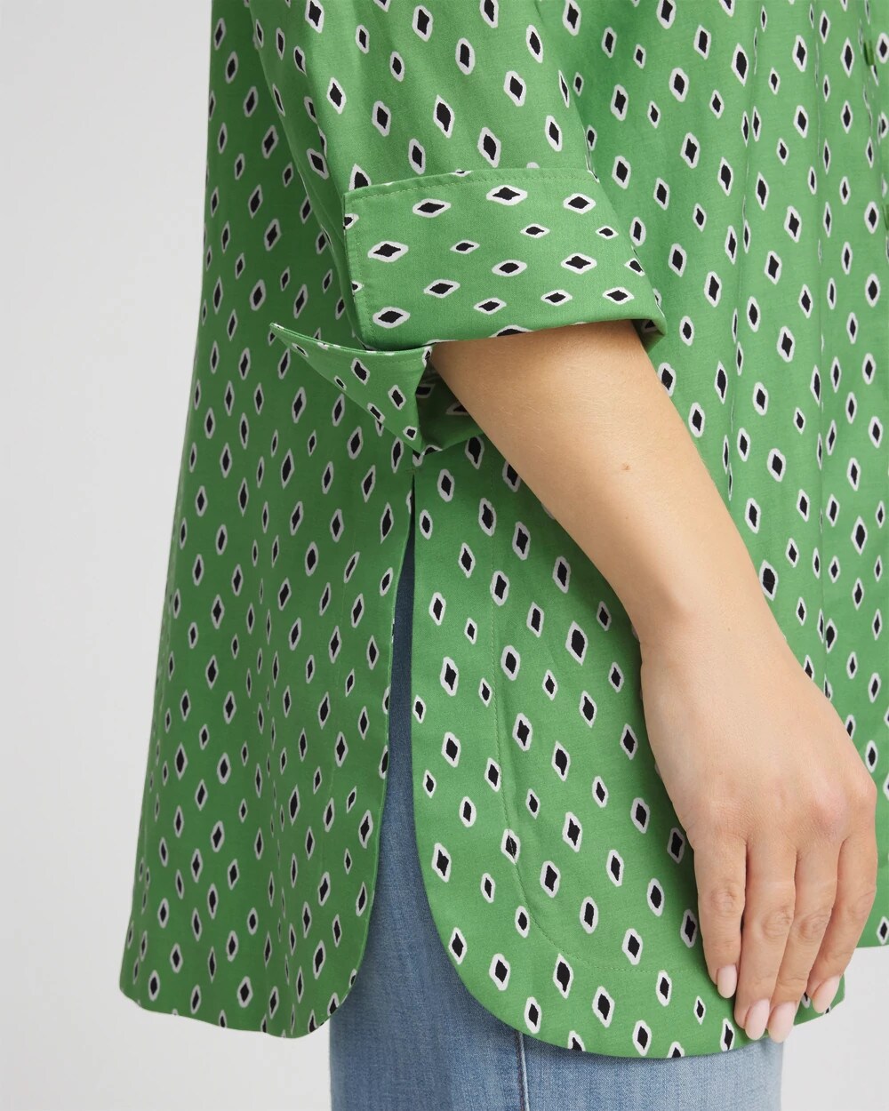 No Iron Geo-Print Tunic