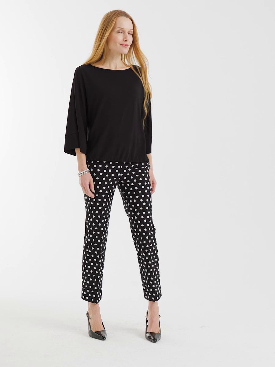 Matte Jersey Bubble Hem Top