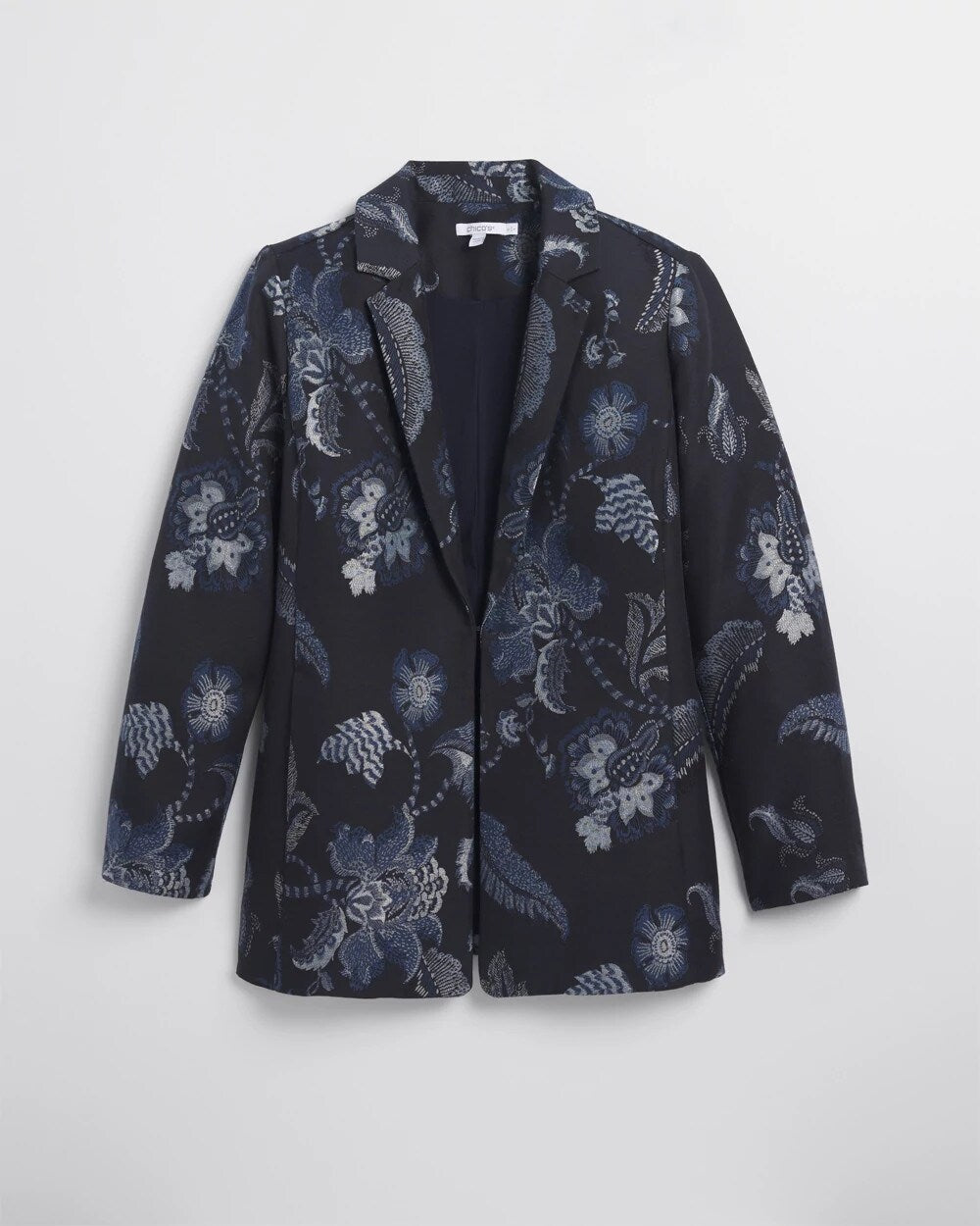 Floral Jacquard Blazer