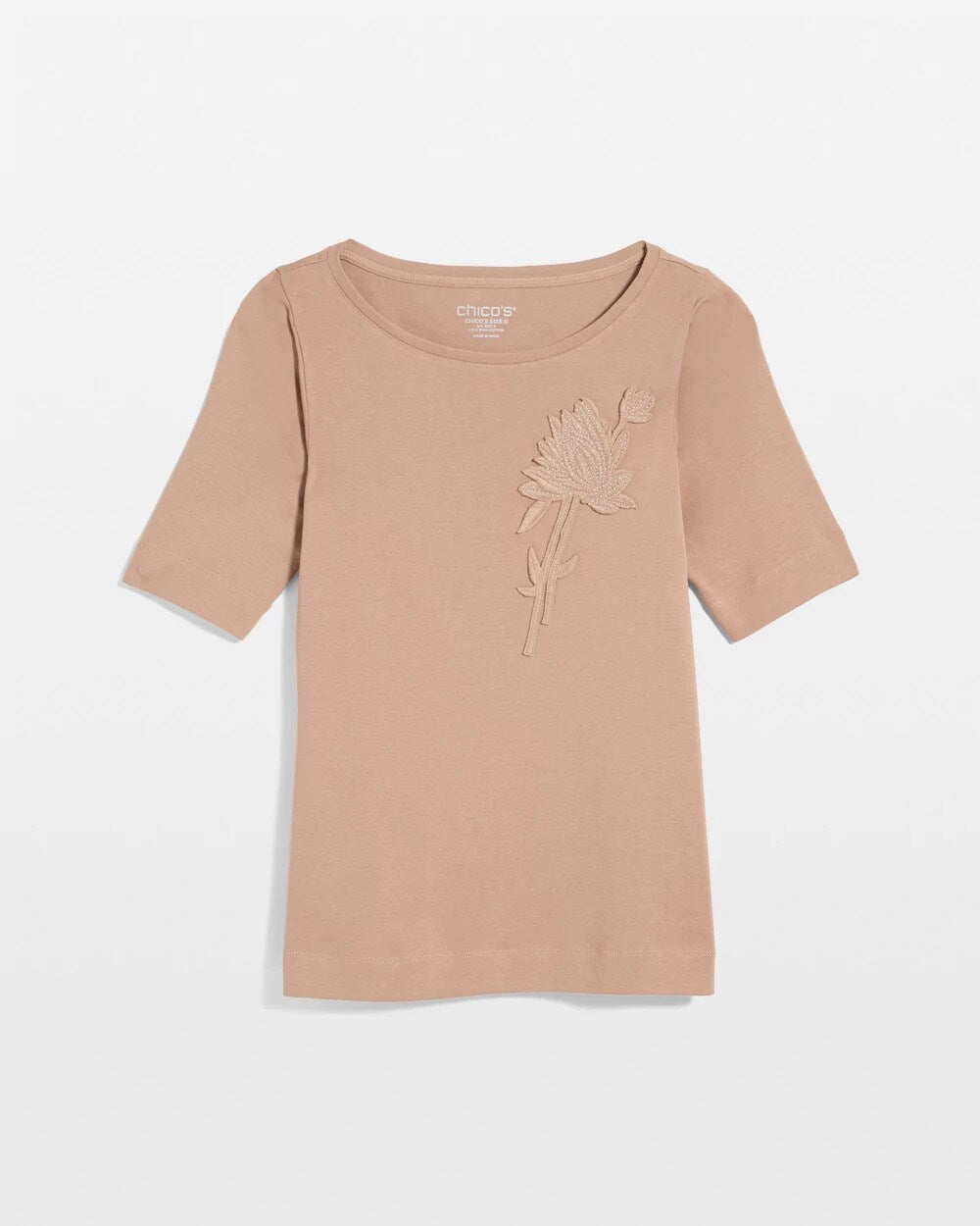 Novelty Pima Elbow Sleeve Tee