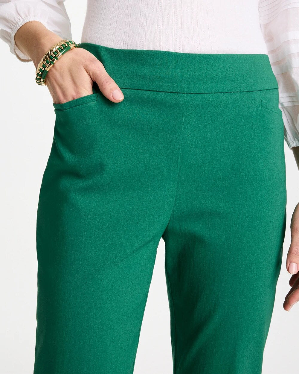 Brigitte Slim Pull-On Ankle Pants