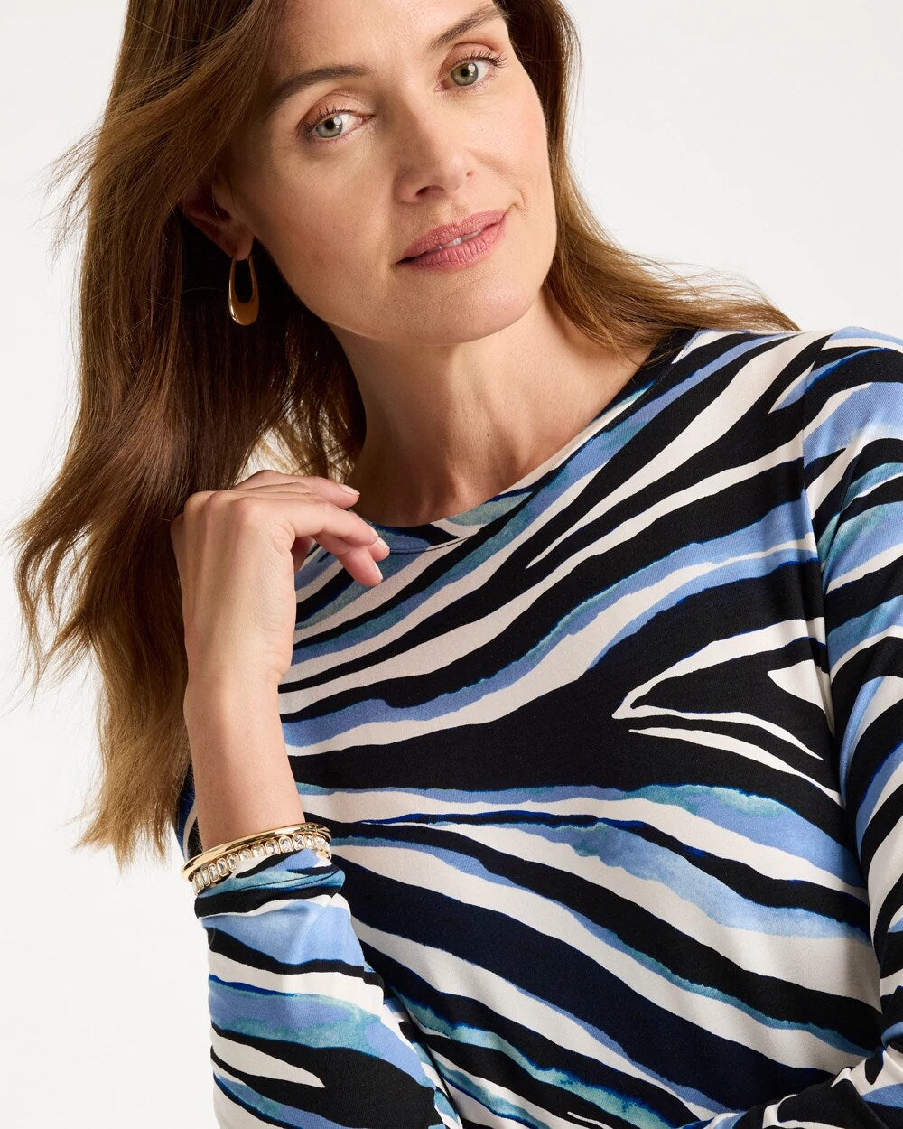 Abstract Touch of Cool Layering Tee
