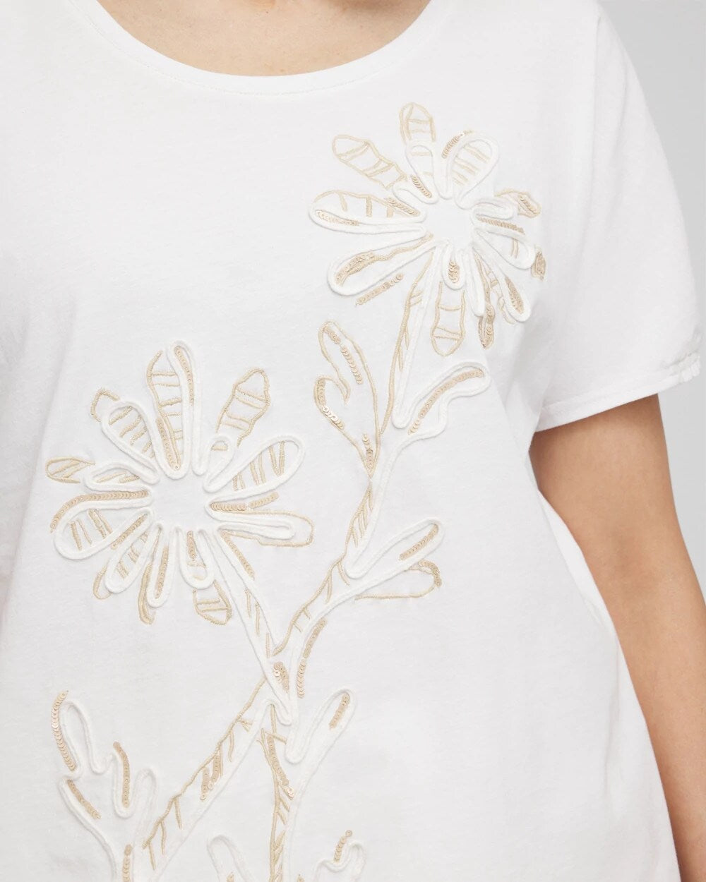 Artisanal Embroidered Short Sleeve Tee