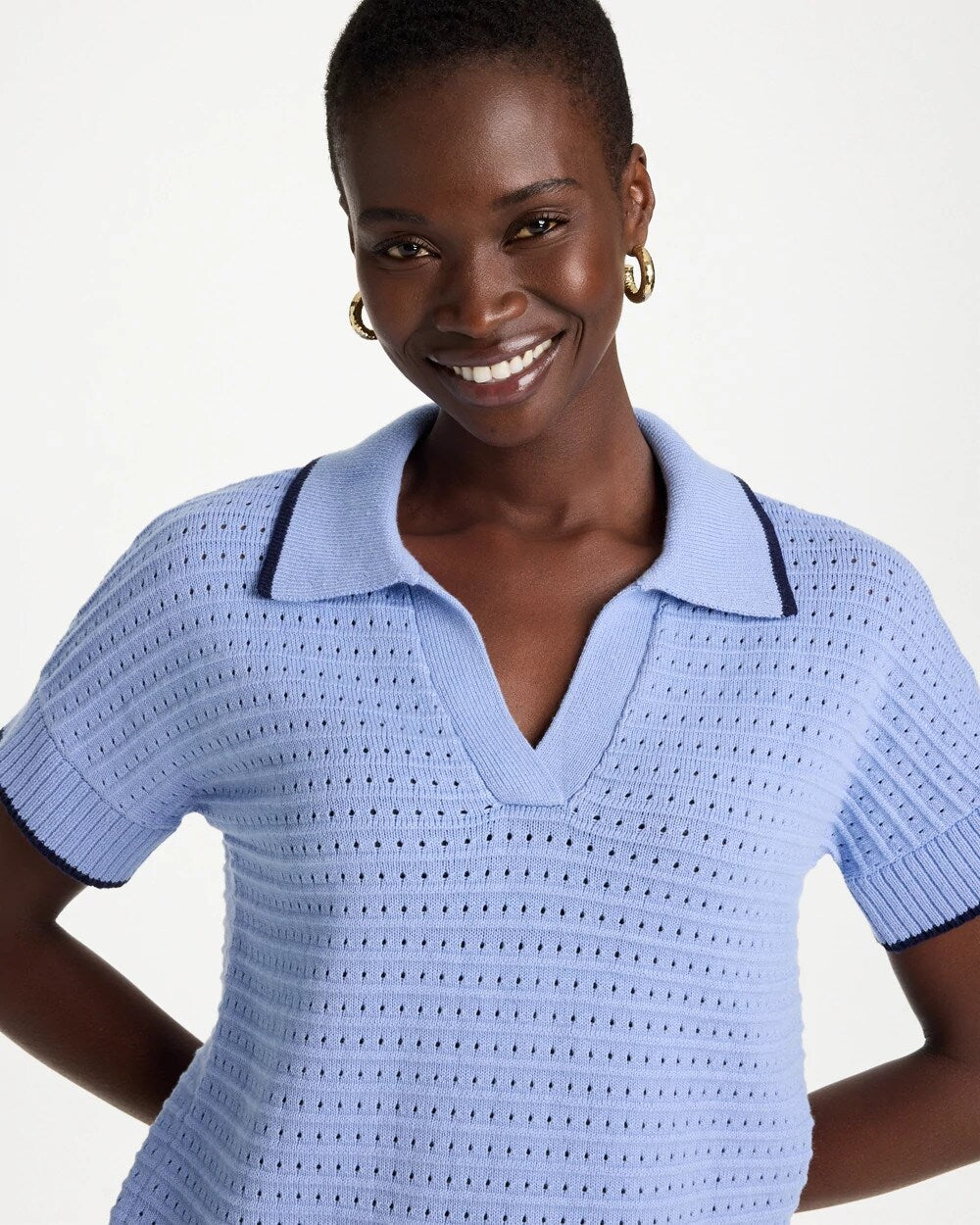 Zenergy Luxe Pointelle Sweater