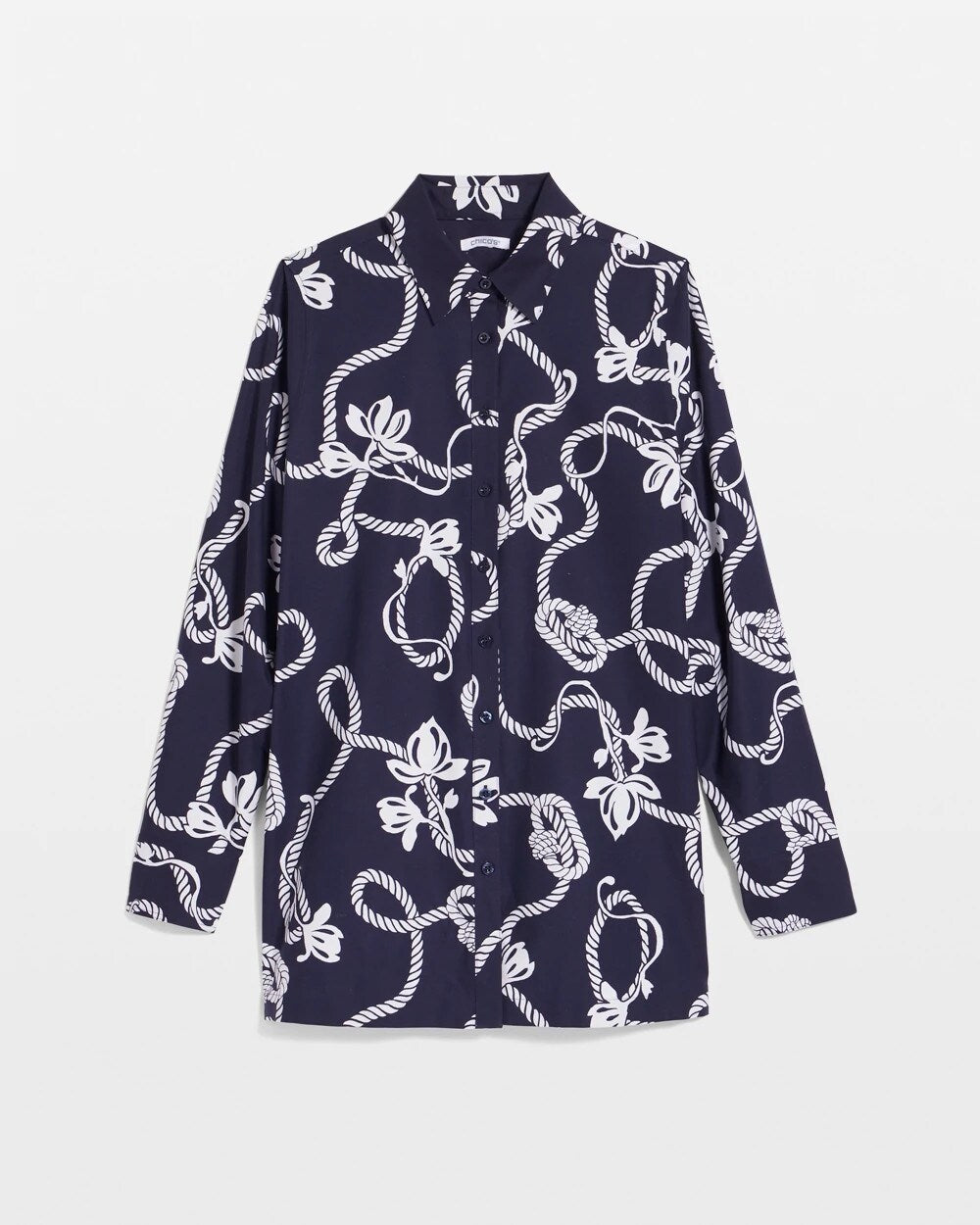 No Iron Rope Print Tunic