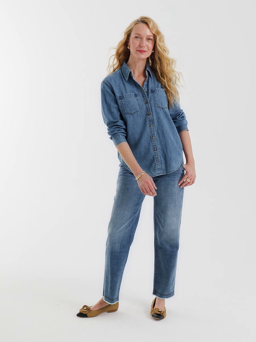 Classic Collared Tencel Shirt