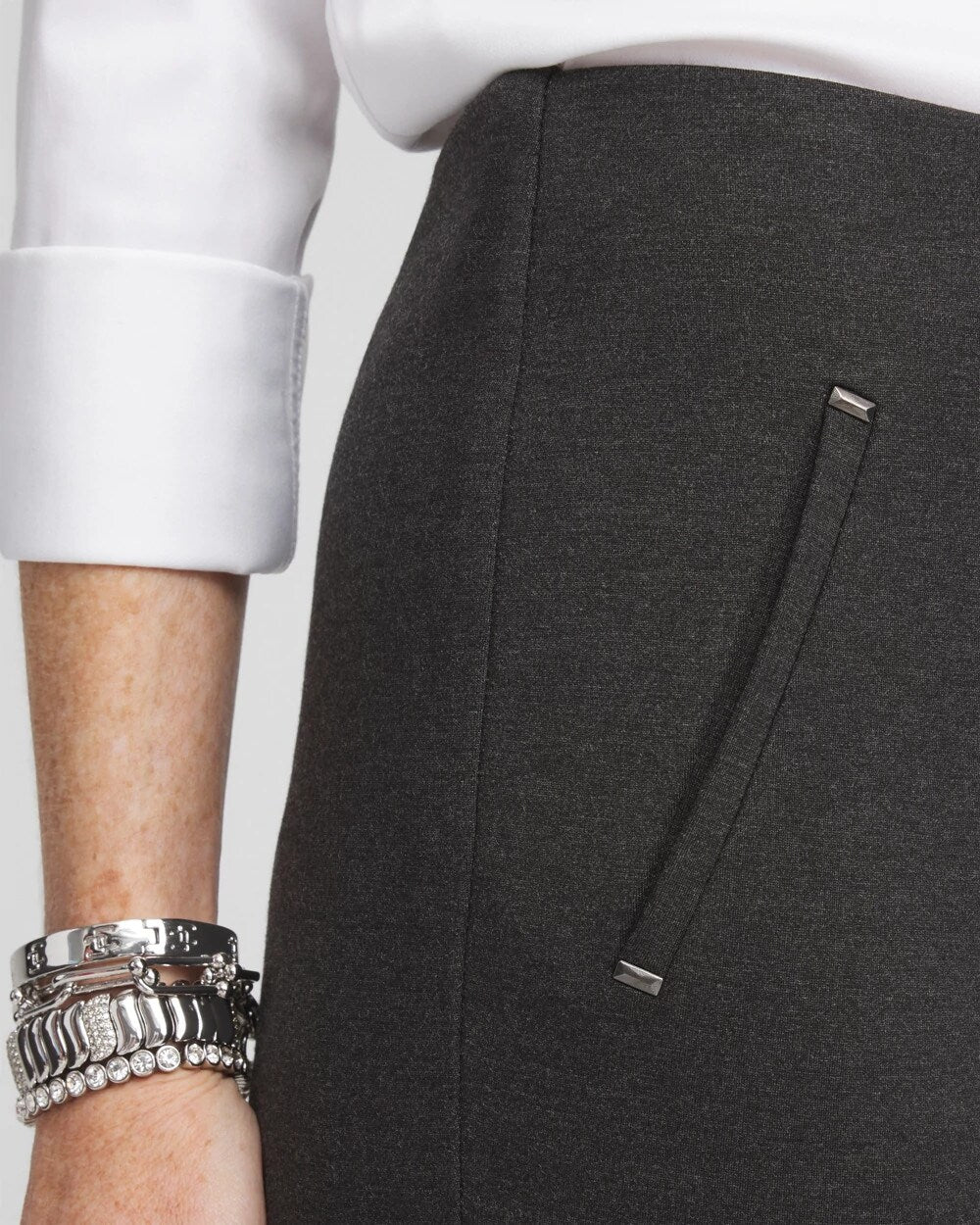Juliet Trim Detail Ponte Pants