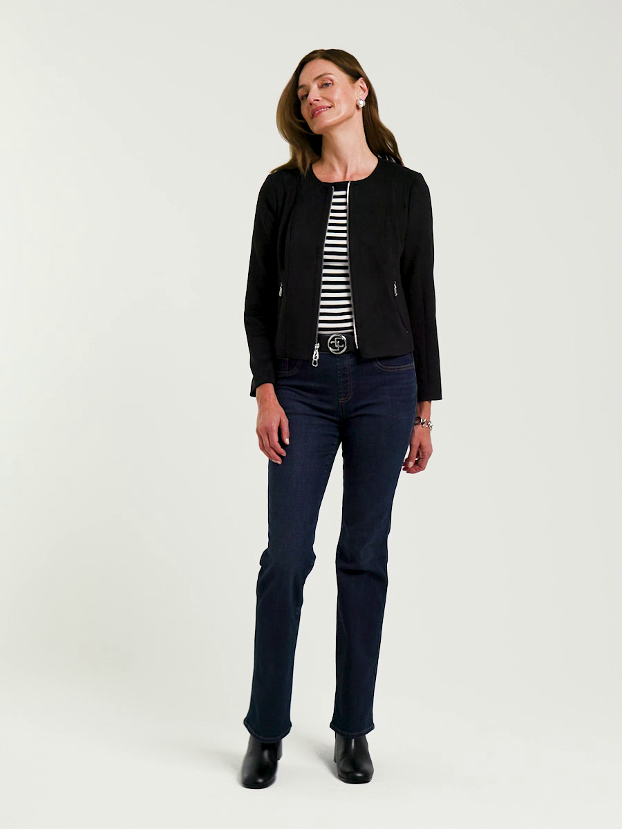 Faux Suede Moto Jacket