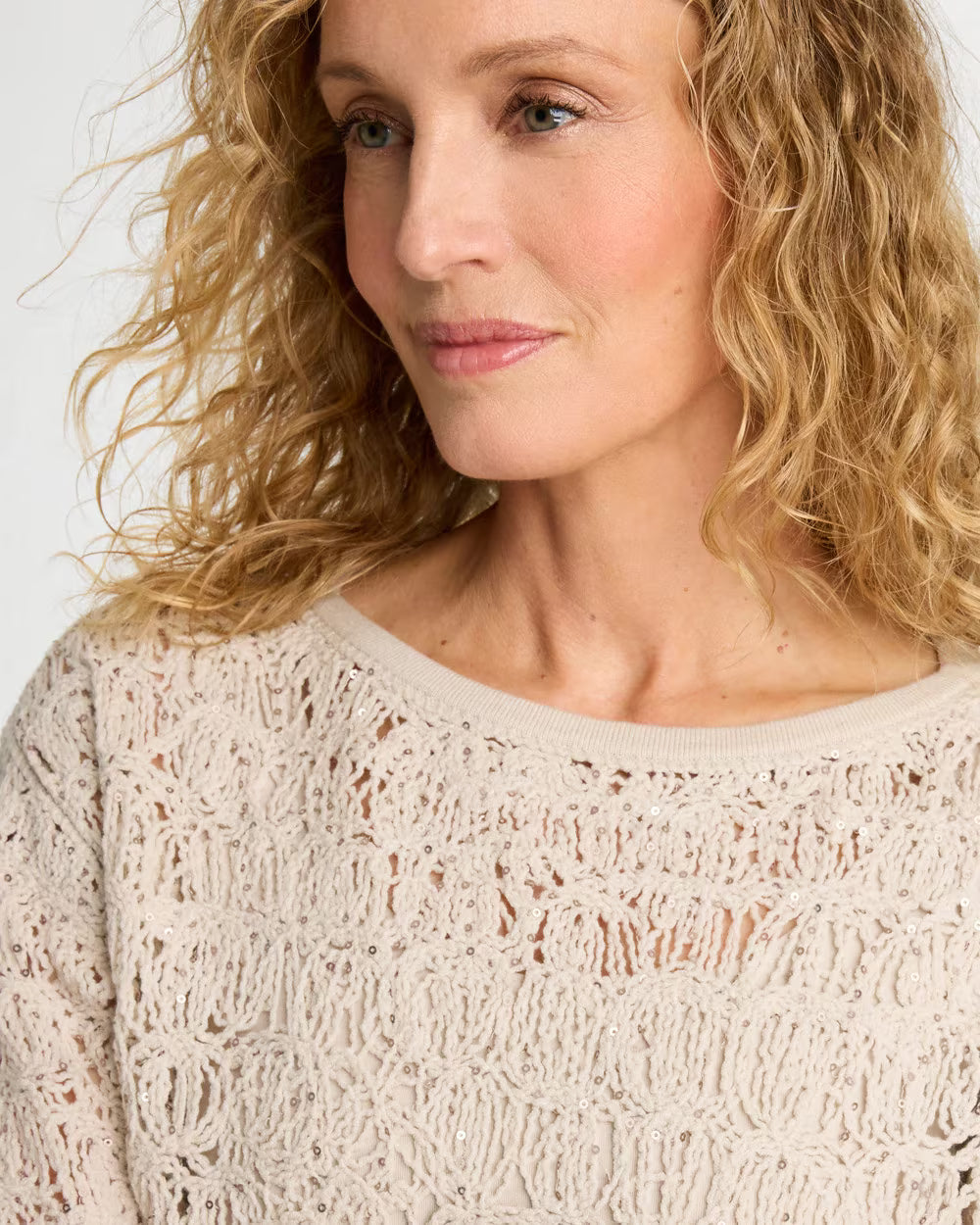 Cotton-Blend Dolman Pullover Sweater