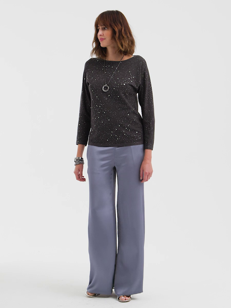 Scattered Sequin Pullover Sweater