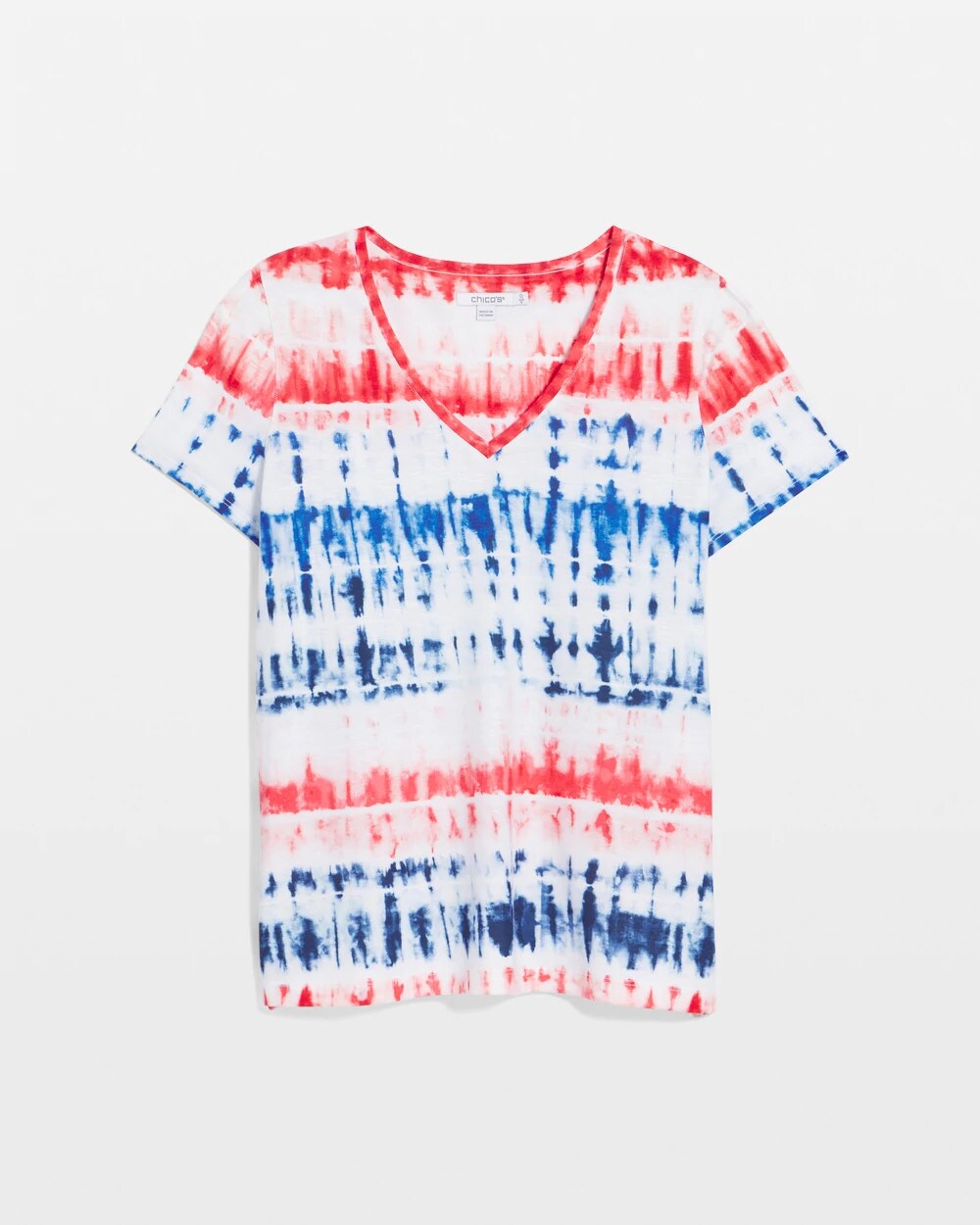 Zenergy Americana Tie-dye V-Neck Tee