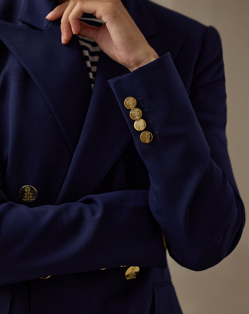 Camden Wool Crepe Jacket Lux Navy