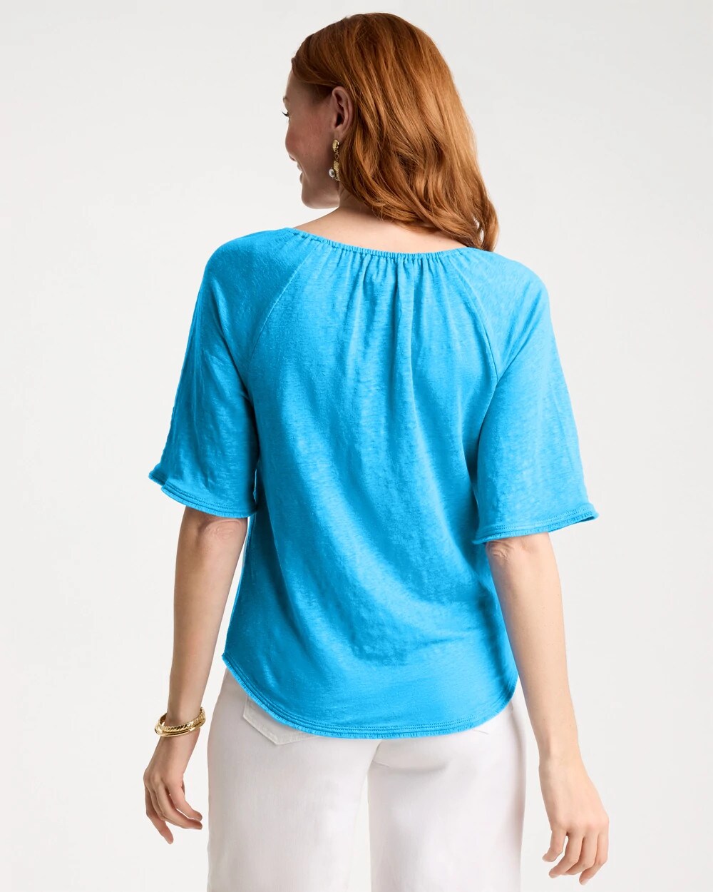 Linen Fringed Tee